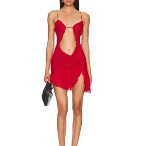 Jaded London Red Mini Dress